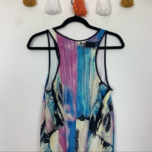 Minkpink Watercolor Print Swing Mini Dress Size Small - Picture 5 of 8